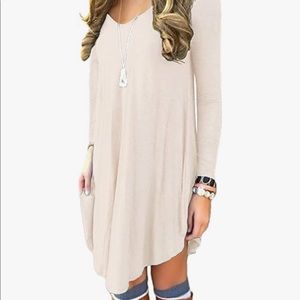 Woman’s loose T-shirt dress